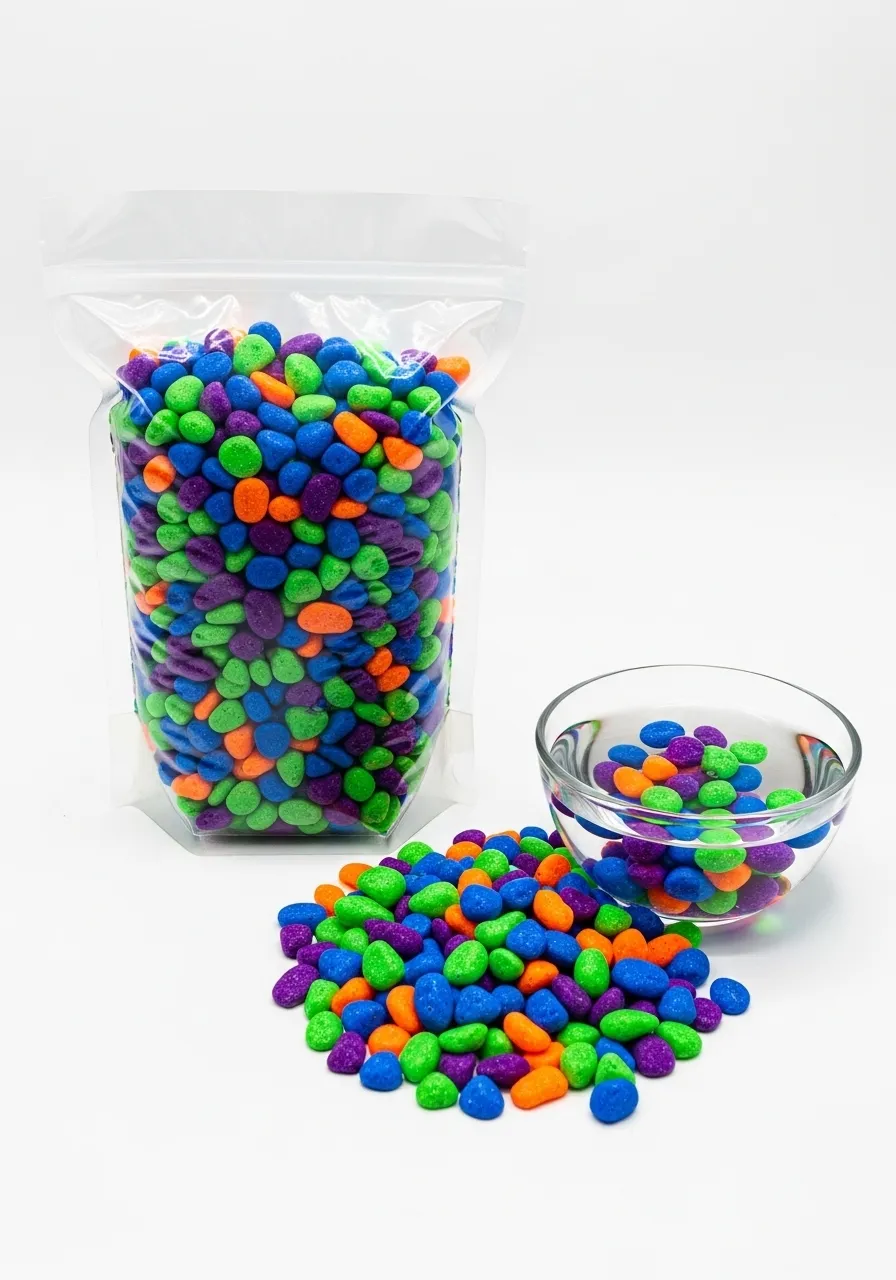 Akvaryum Dekor Renkli Taslar 2kg